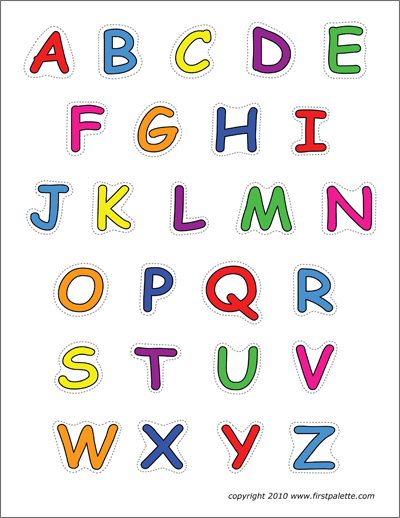 Printable Alphabet Letters To Color